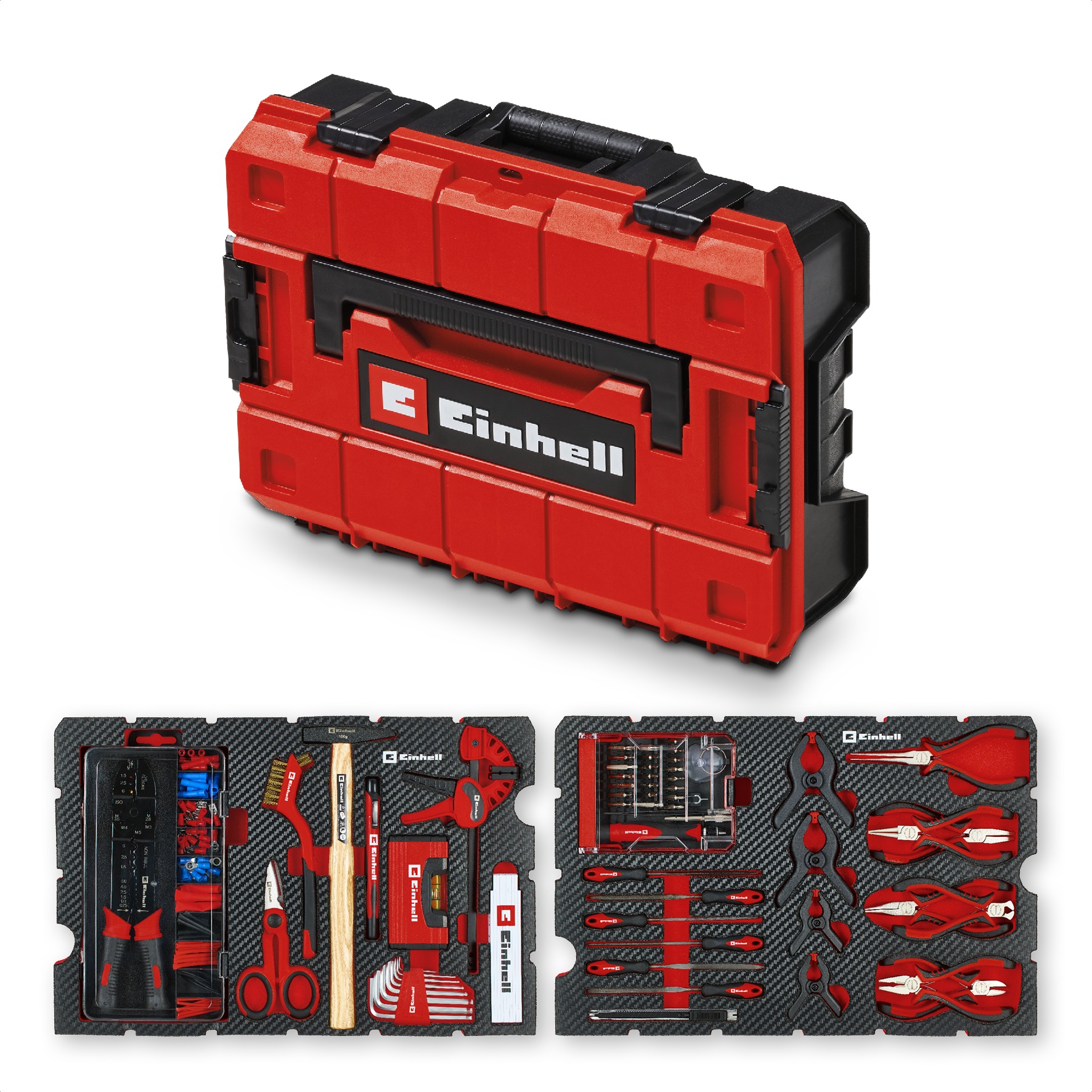 EINHELL E-Case Všestranná súprava ručného náradia a príslušenstva pre domácich majstrov 153 ks, 4937
