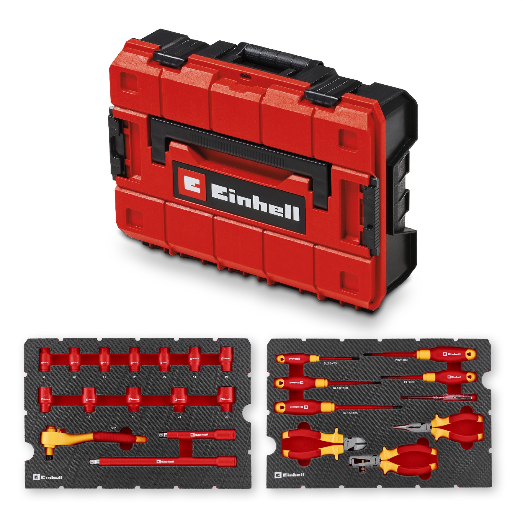 EINHELL E-Case Sada VDE ručního nářadí pro elektrikáře 24 ks, 49370516