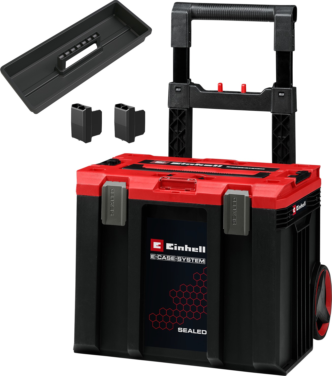 EINHELL E-Case Systémový kufor na náradie s kolieskami L Sealed (vodoodolný s IP65), 4540054