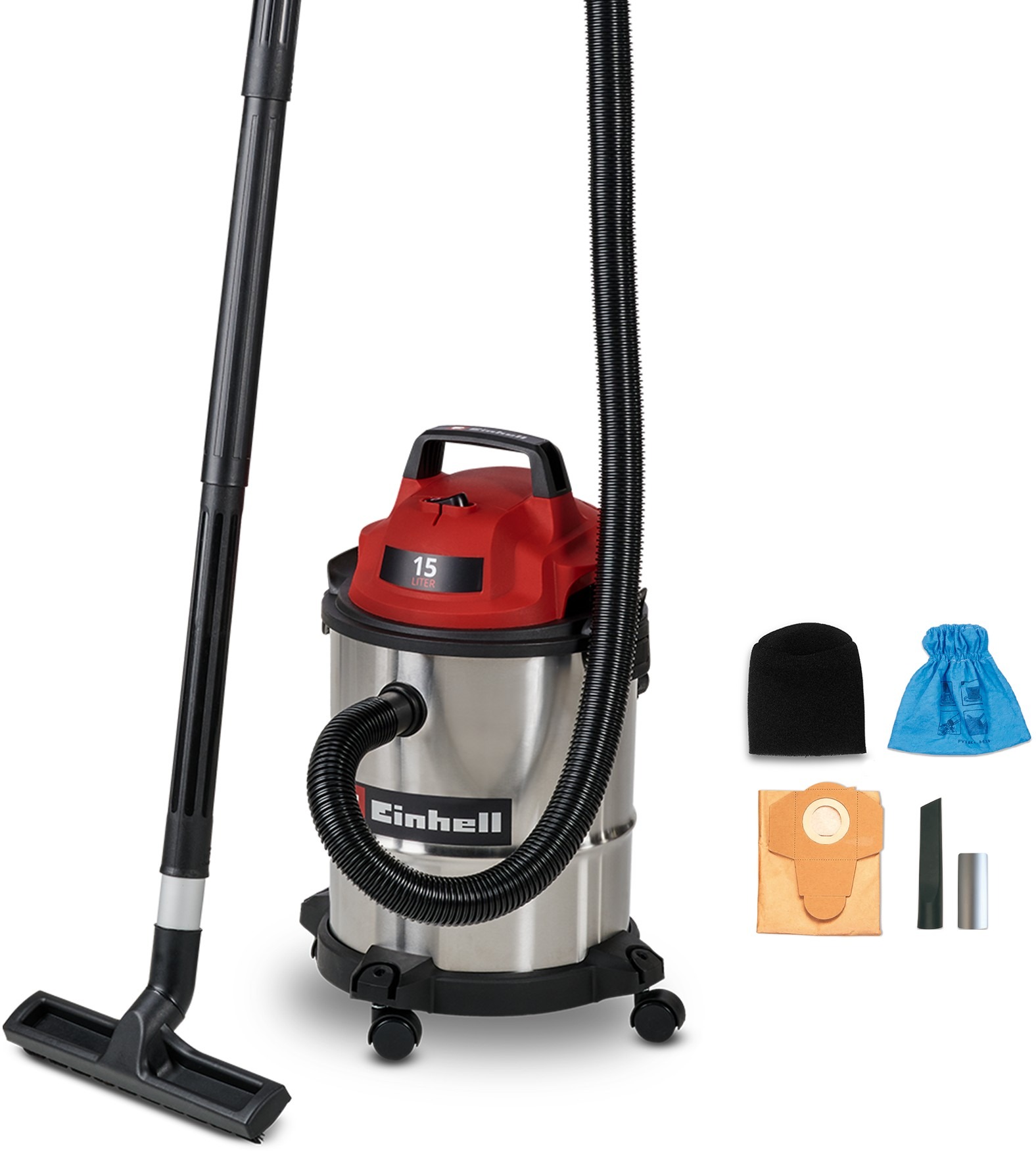 EINHELL Priemyselný vysávač na suché aj mokré vysávanie TC-VC 1540 S, 2347405