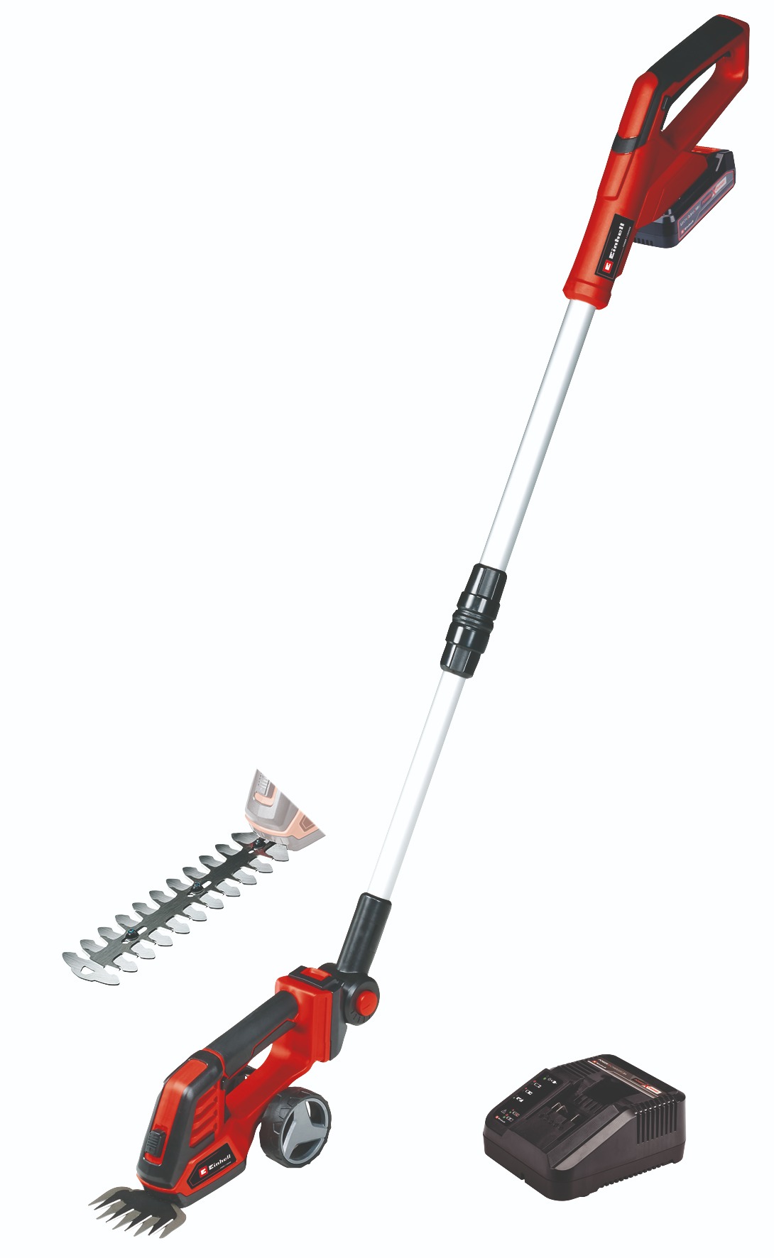 EINHELL Teleskopické nožnice na trávu a kríky AKU SET GE-CG 18/100 Li T (1× 2,5 Ah), 3410316