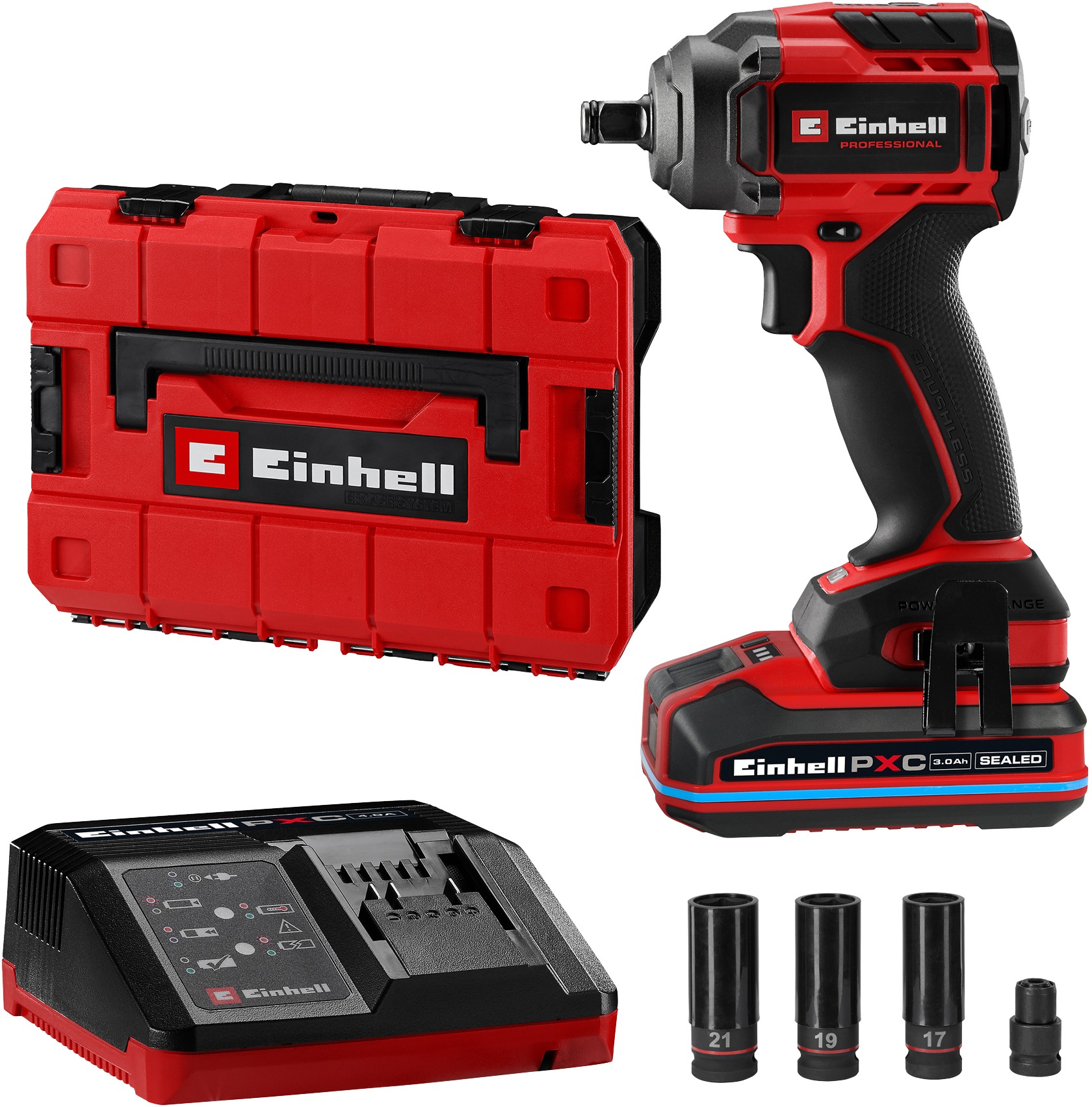 EINHELL Professional Compact Rázový utahovák AKU TP-CW 18/350-C BL - 4510058 (1x3 Ah Sealed)