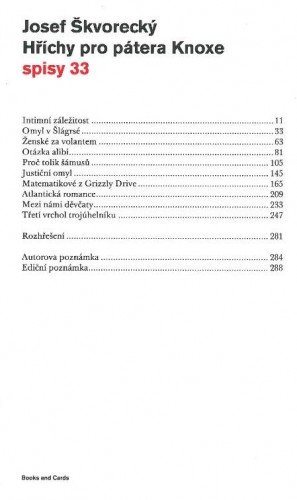 Hříchy pro pátera Knoxe (spisy - svazek 33)