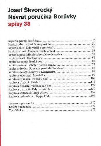 Návrat poručíka Borůvky (spisy - svazek 38)