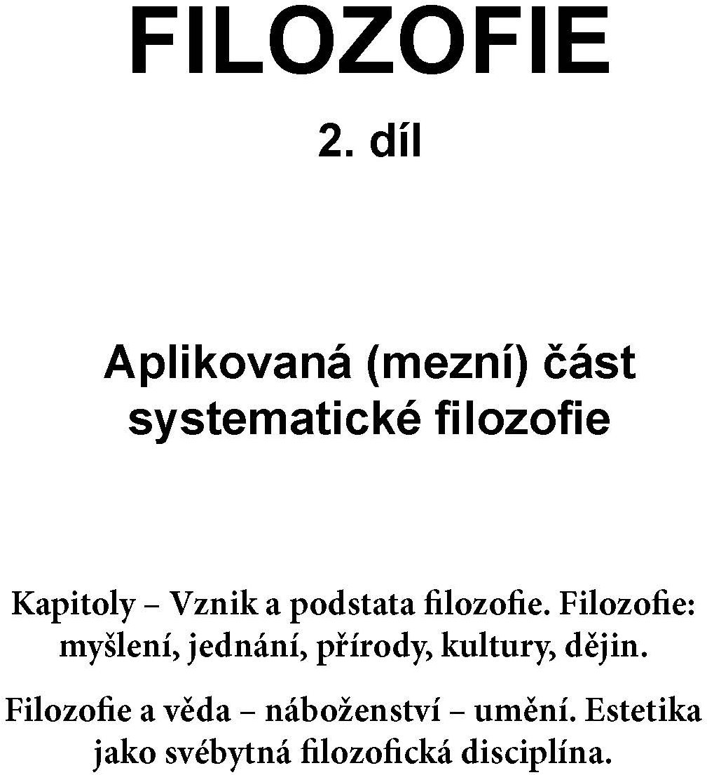 Filosofie 2. díl