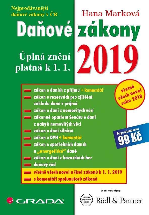 Daňové zákony 2019