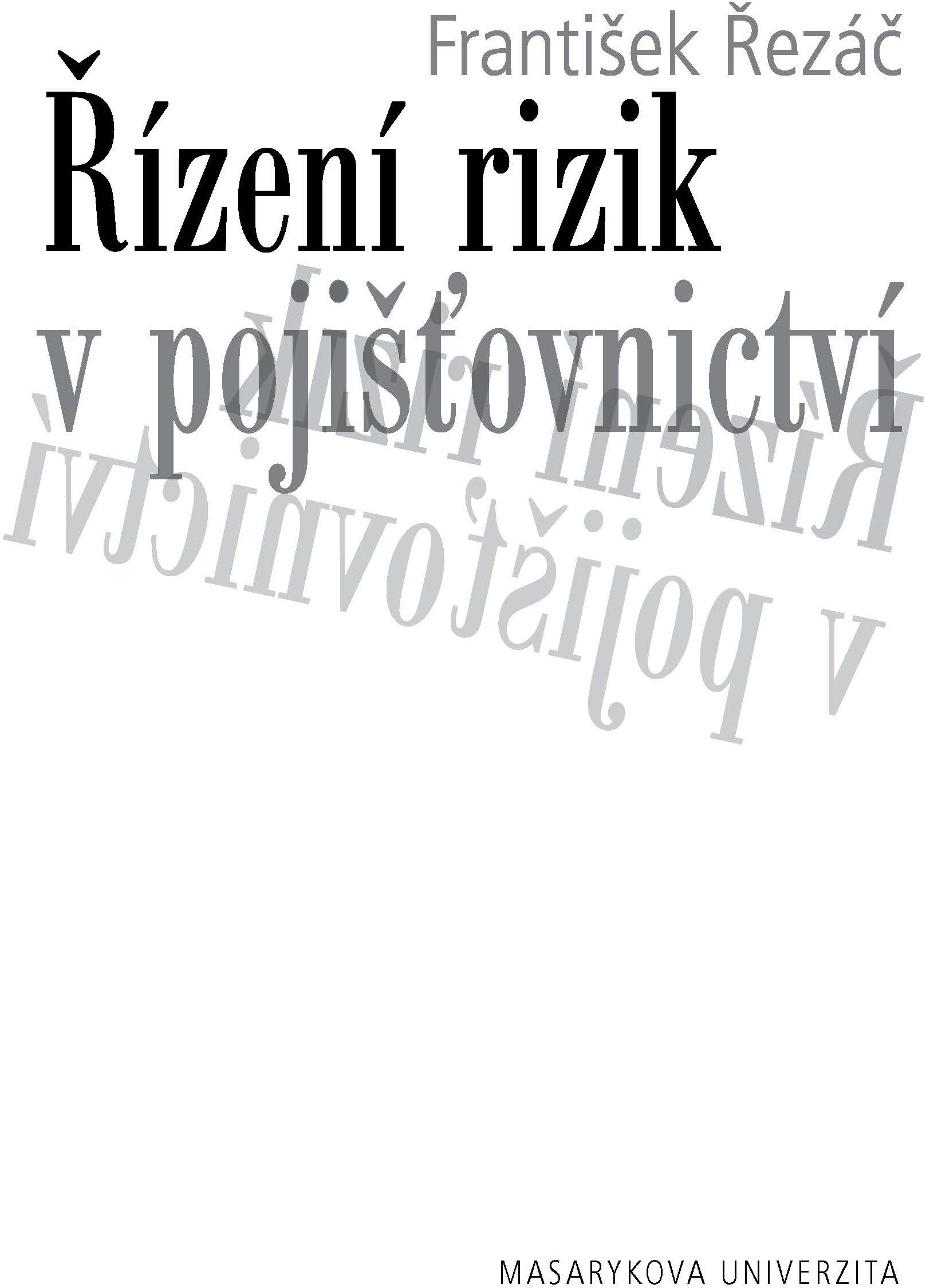 Řízení rizik v pojišťovnictví