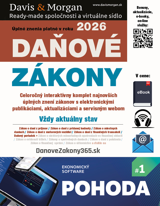 Daňové zákony 2026 SR XXL ProFi