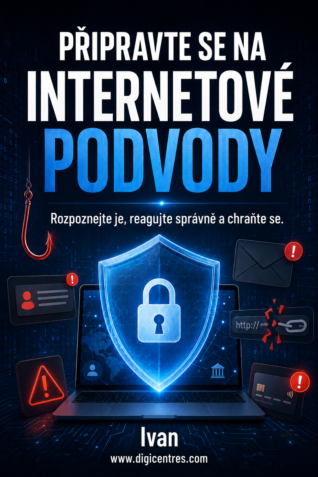 PŘIPRAVTE SE NA INTERNETOVÉ PODVODY. Rozpoznejte je, reagujte správně, a chraňte. www.digicentres.c