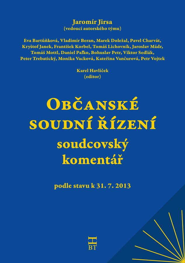 Občanské soudní řízení - soudcovský komentář