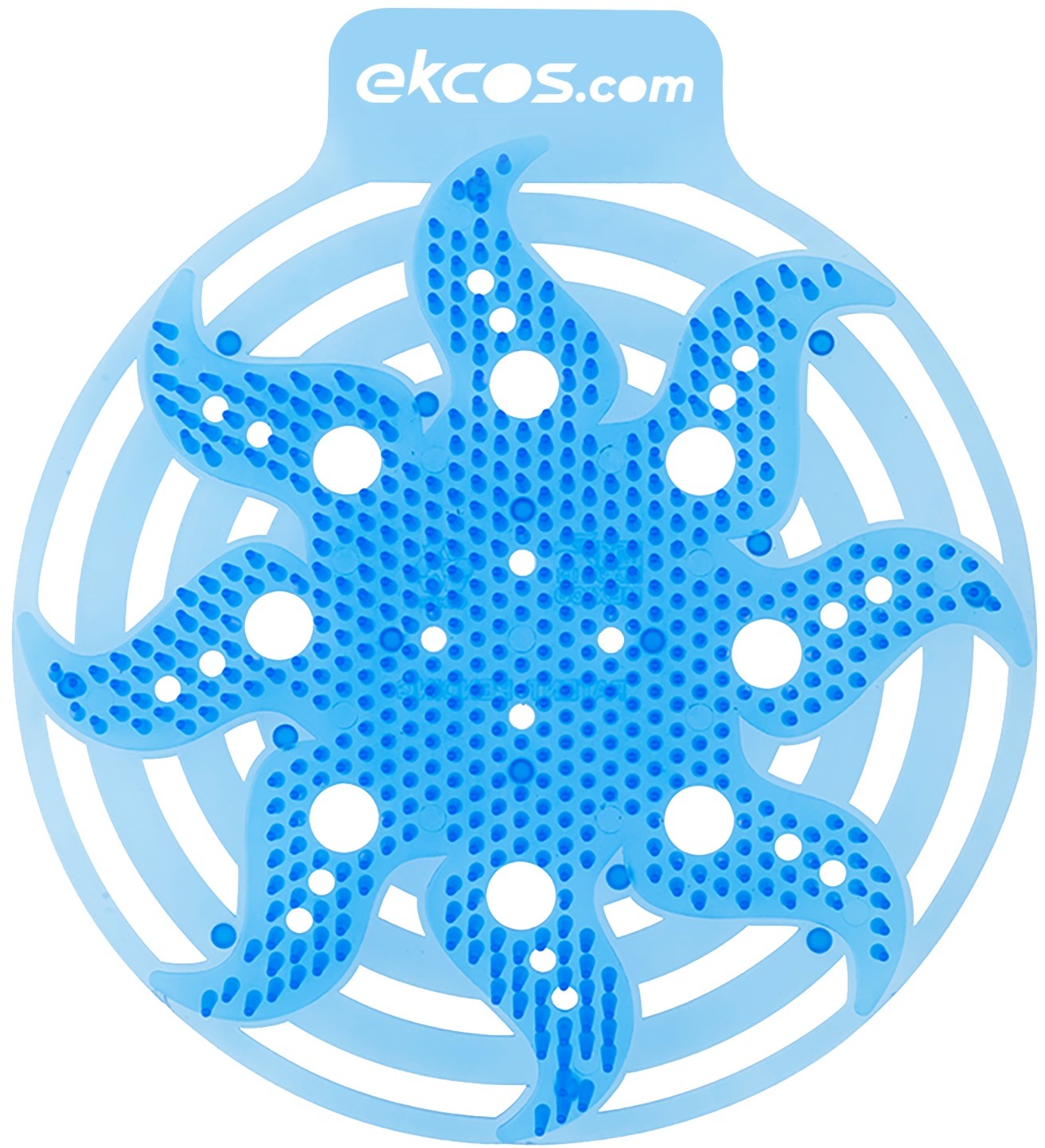 Ekcos Powerscreen – 30-dňové biorozložiteľné antisplash sitko do pisoára, vôňa oceán, 2 ks