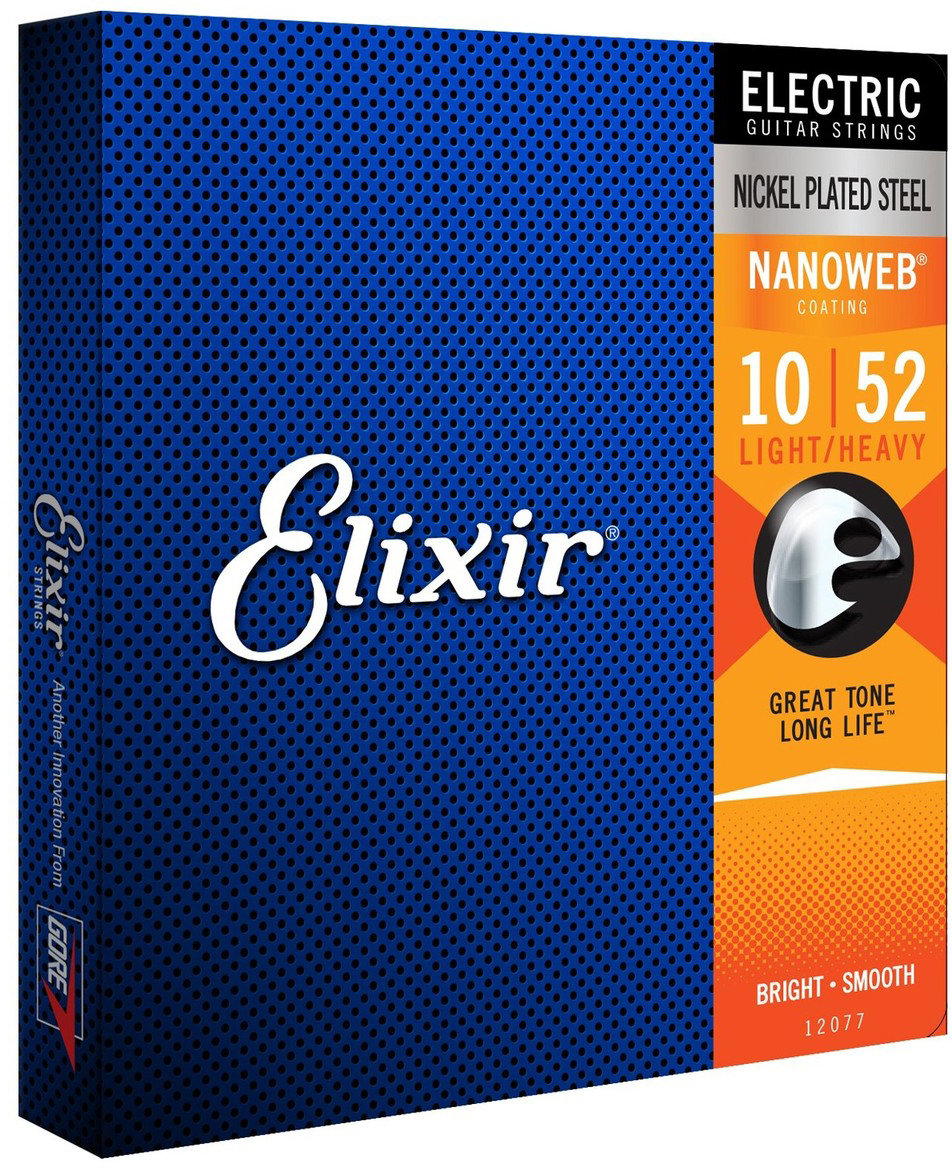 Elixir 12077 Nanoweb Nickel 10-52 Light-Heavy