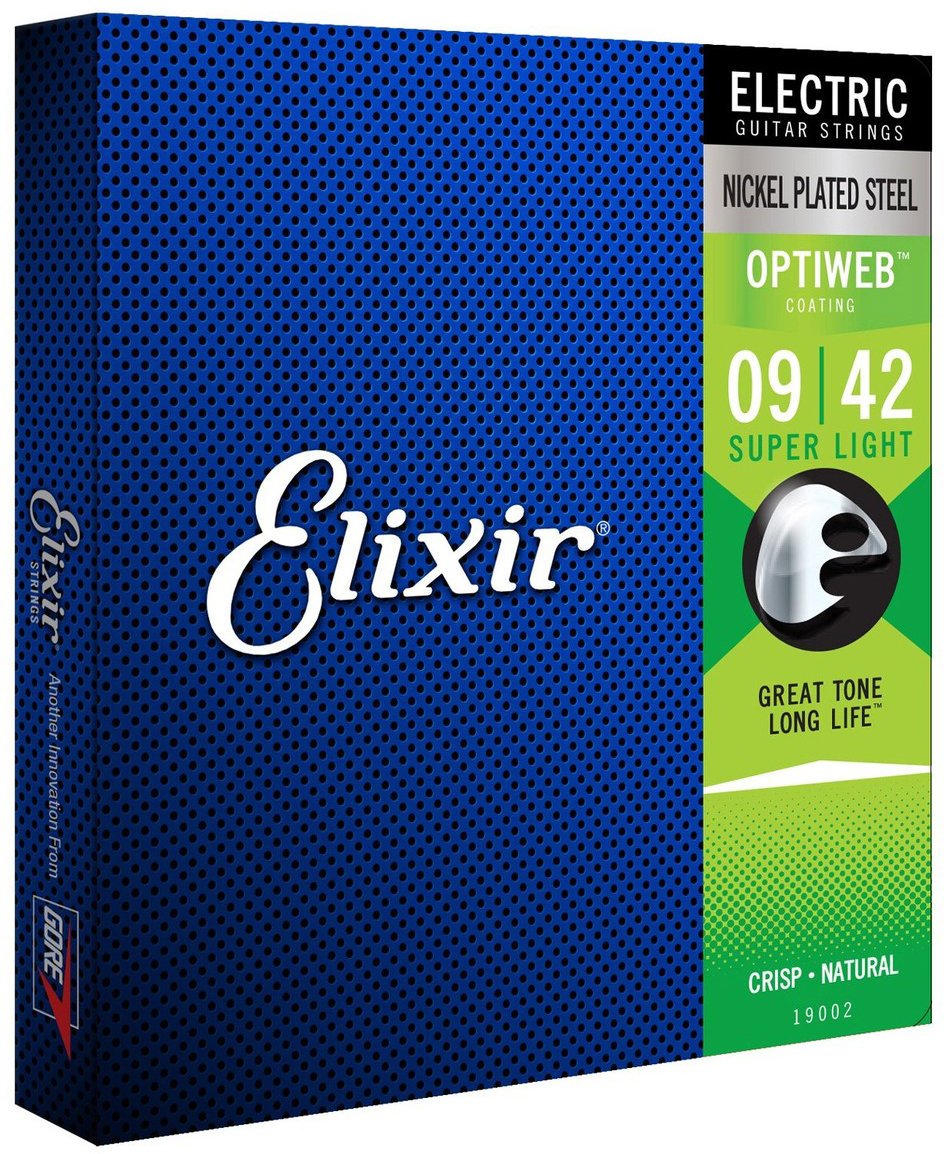 Elixir 19002 Optiweb Nickel 9-42 Super Light
