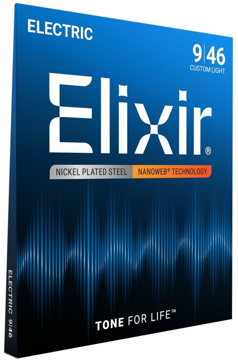 Elixir 12027 Nanoweb Nickel 9-46 Custom Light