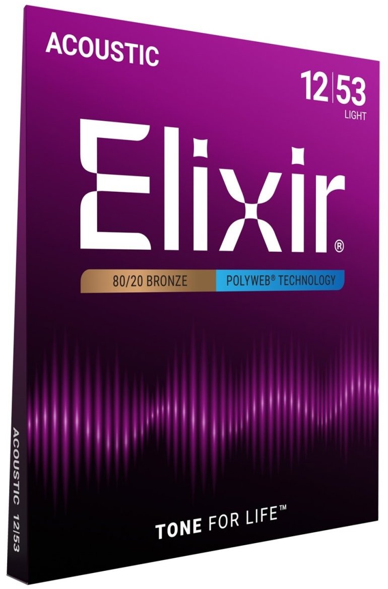 Elixir 11050 Polyweb 80/20 Bronze 12-53 Light