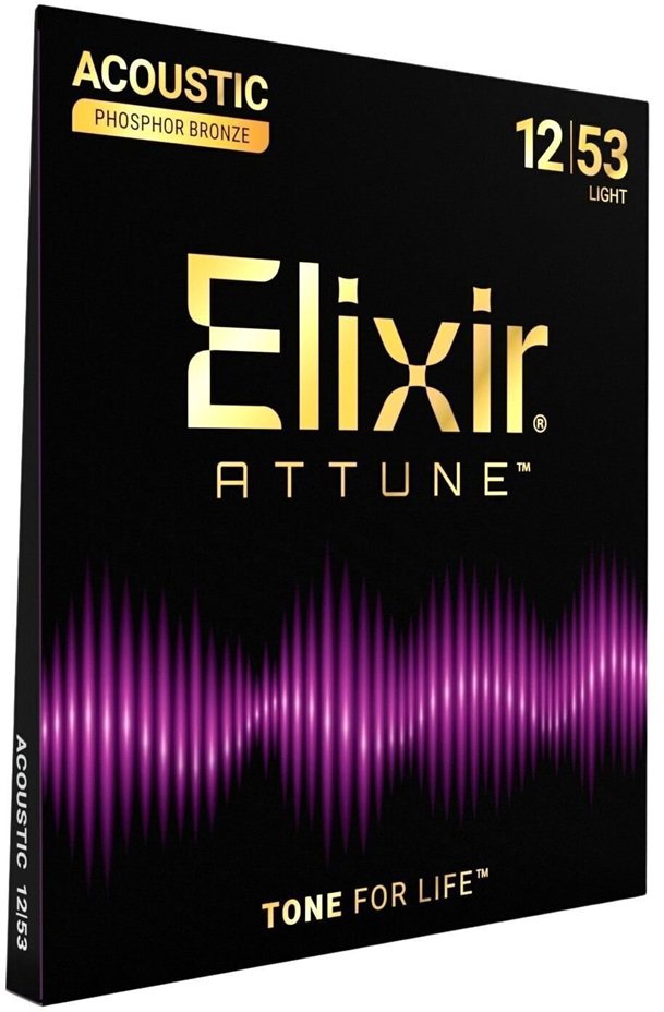 Elixir 21052 ATTUNE Phosphor Bronze 12-53 Light