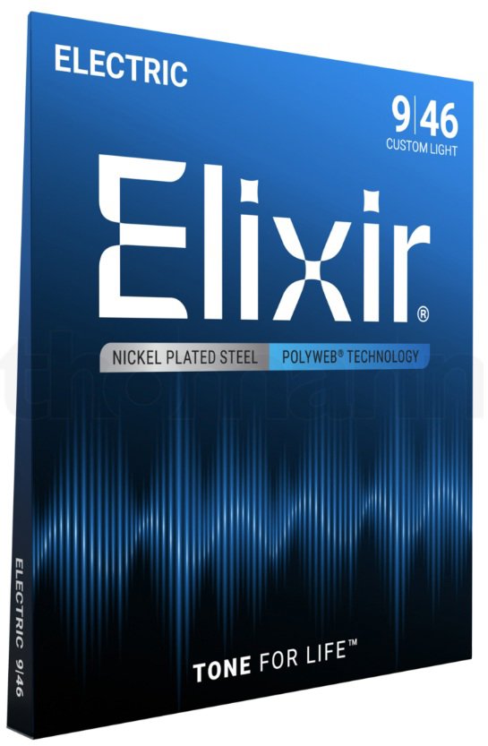 Elixir 12025 Polyweb Nickel 9-46 Custom Light