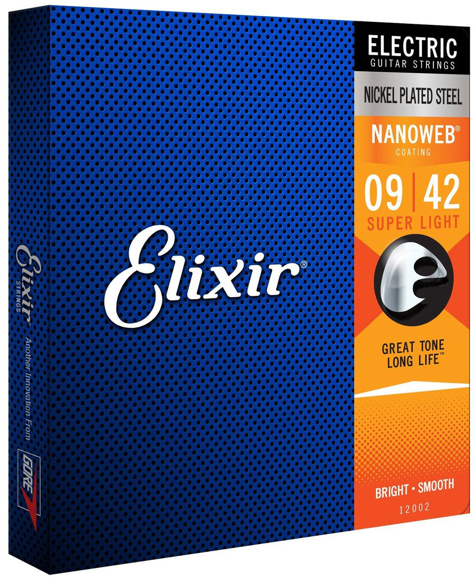 Elixir 12002 Nanoweb Nickel 9-42 Super Light