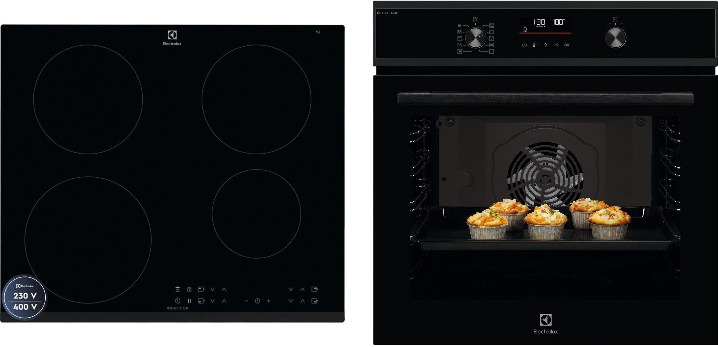 ELECTROLUX 600 SteamBake EOD6F77H + LIR60433B