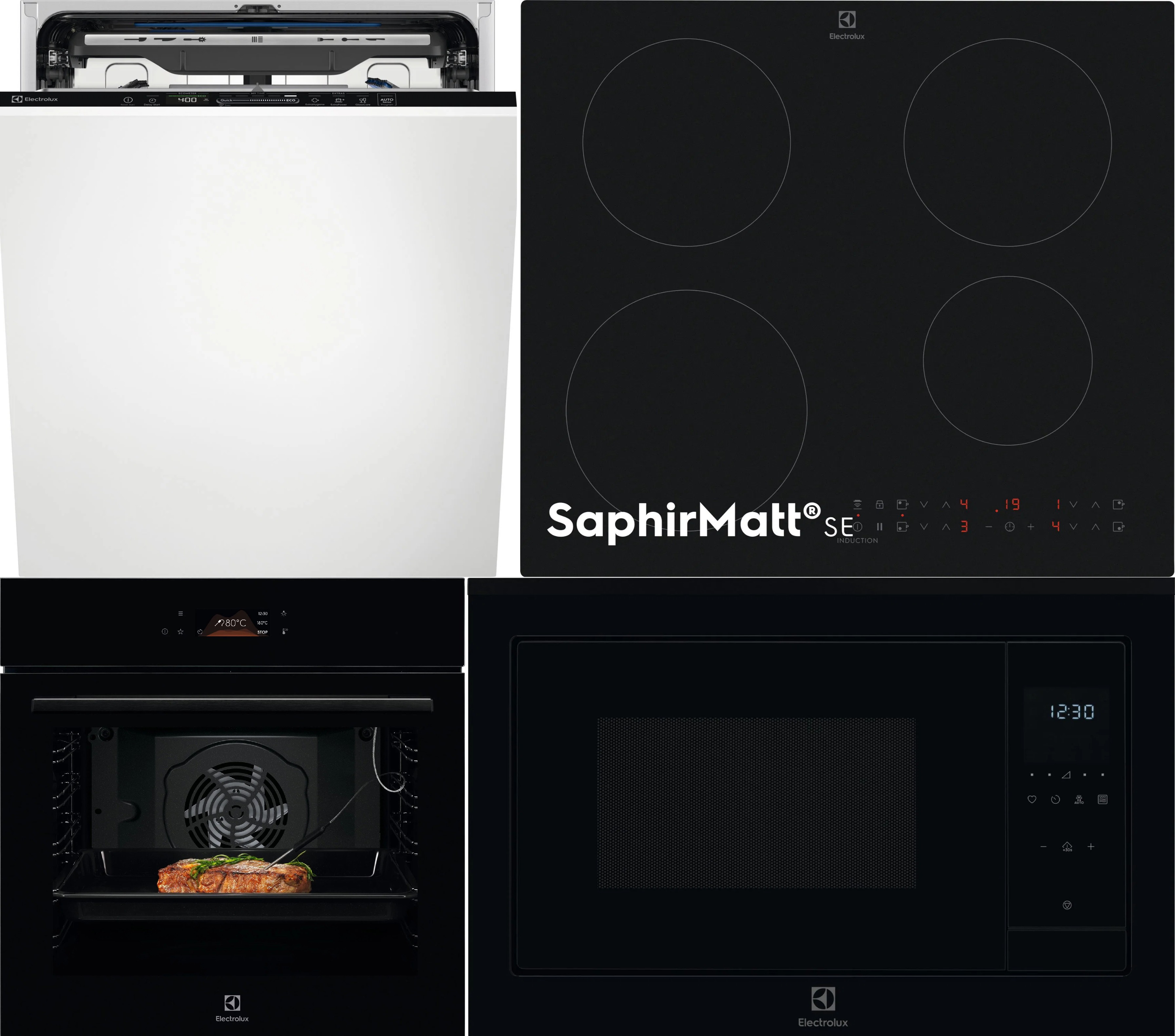 ELECTROLUX SatelliteClean EES68600L + SaphirMatt SE EIT60433CT + COD8H39Z + LMS4253TBH