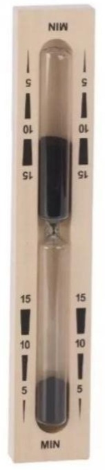 Eliga – presýpacie hodiny do sauny 15 min. Čierny piesok