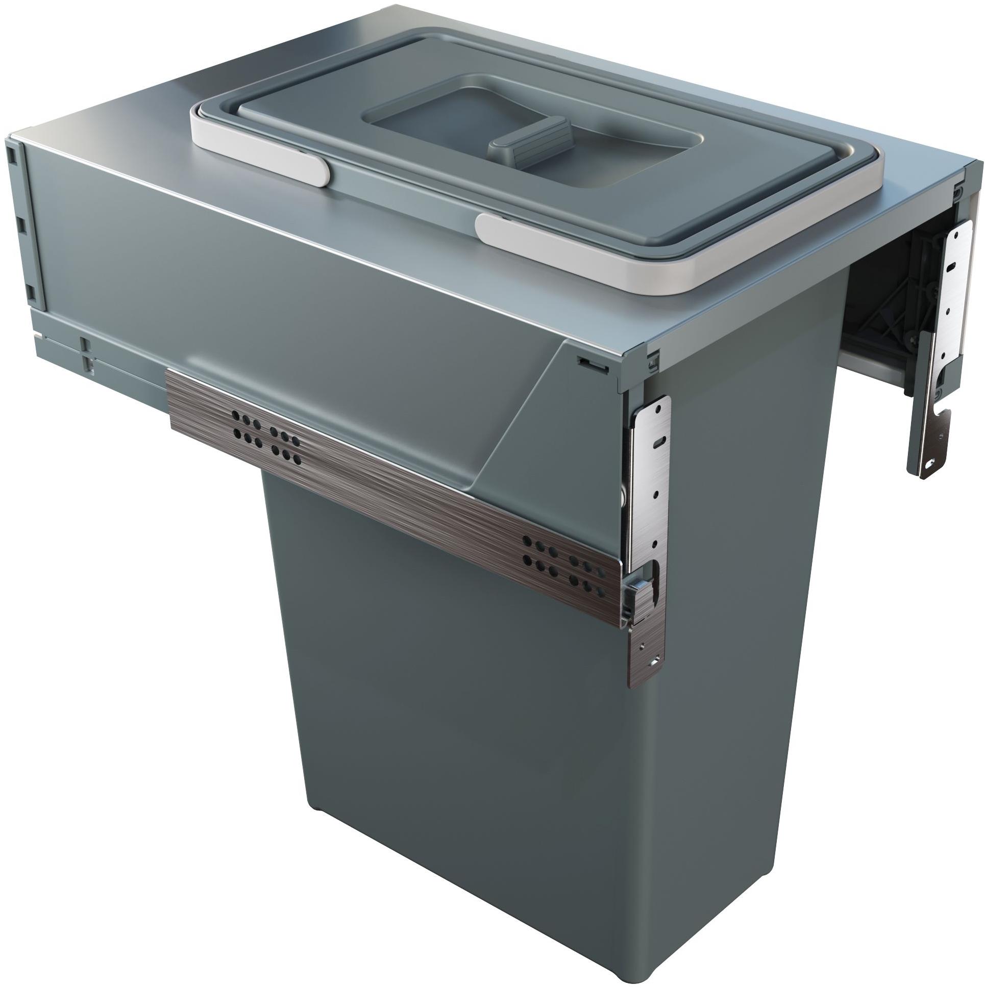 Elletipi BLOCK Vstavaný, výsuvný 35 l, 40 cm, sivý