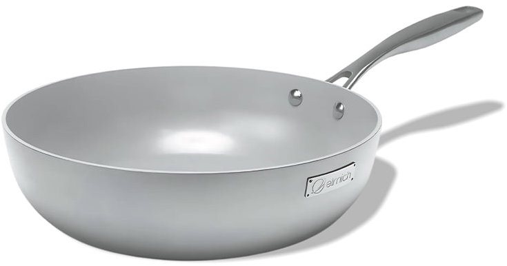 Elmich Nepřilnavá nerezová Wok pánev Tria Ceramic s keramickým povrchem 28 cm