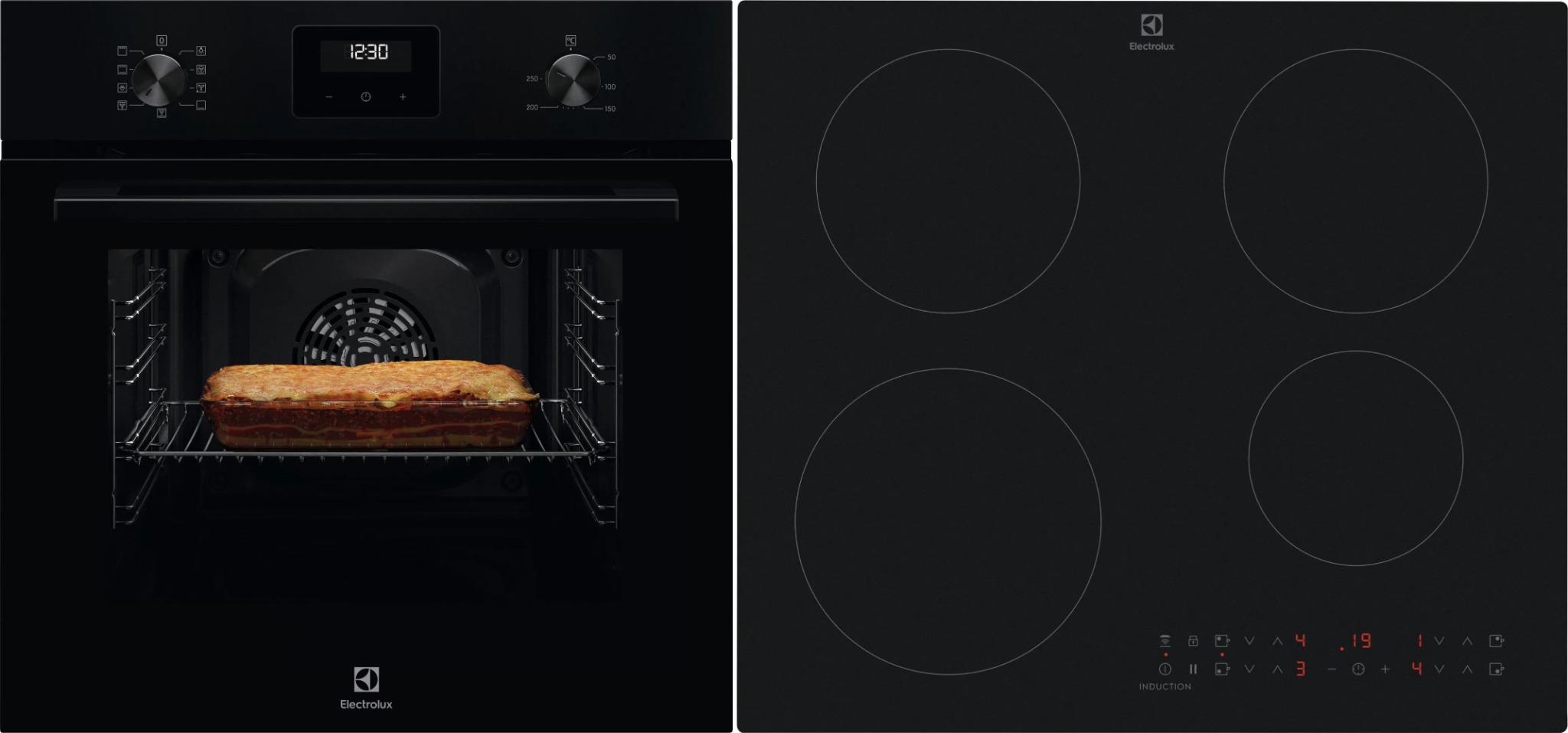 ELECTROLUX 500 SurroundCook LOF3H10BK + ELECTROLUX 500 SaphirMatt SE EIT60433CT