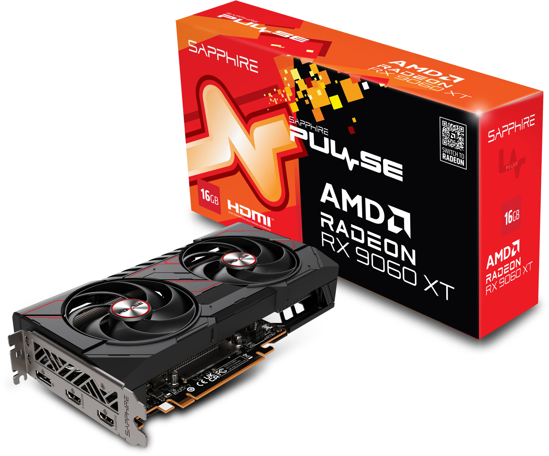 SAPPHIRE PULSE AMD Radeon RX 9060 XT GAMING OC 16G