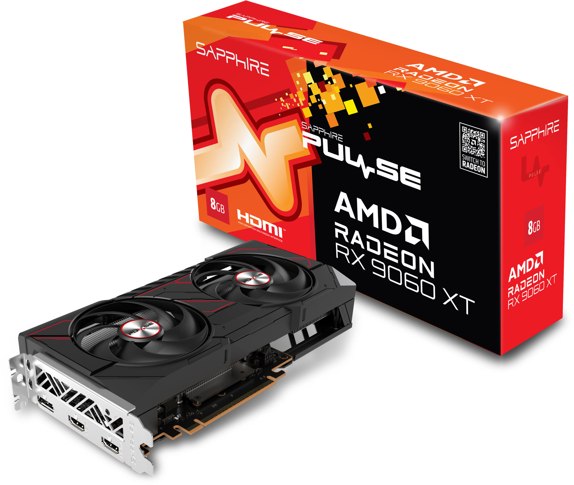 SAPPHIRE PULSE AMD Radeon RX 9060 XT GAMING OC 8G