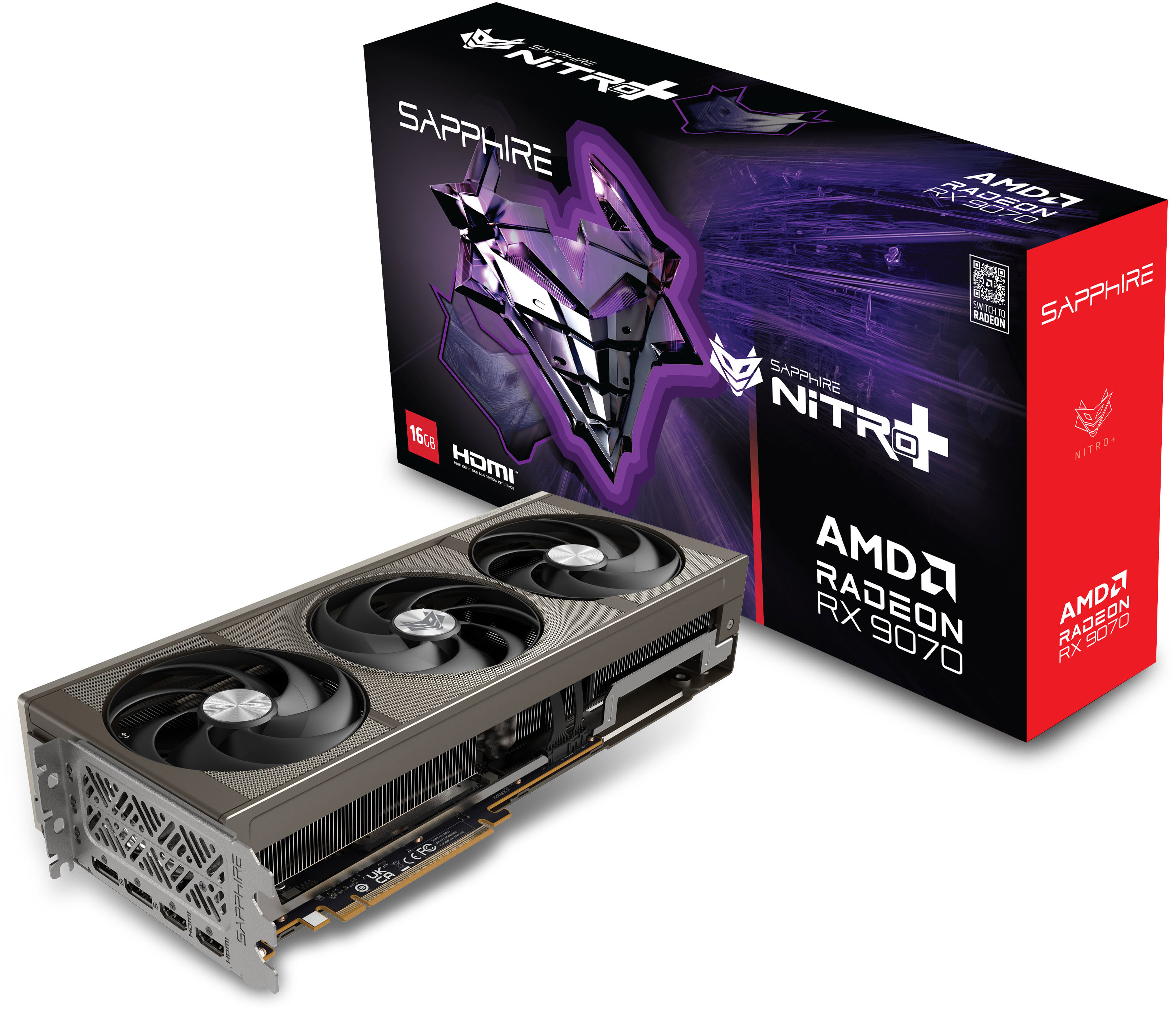 SAPPHIRE NITRO+ AMD Radeon RX 9070 GAMING OC 16G