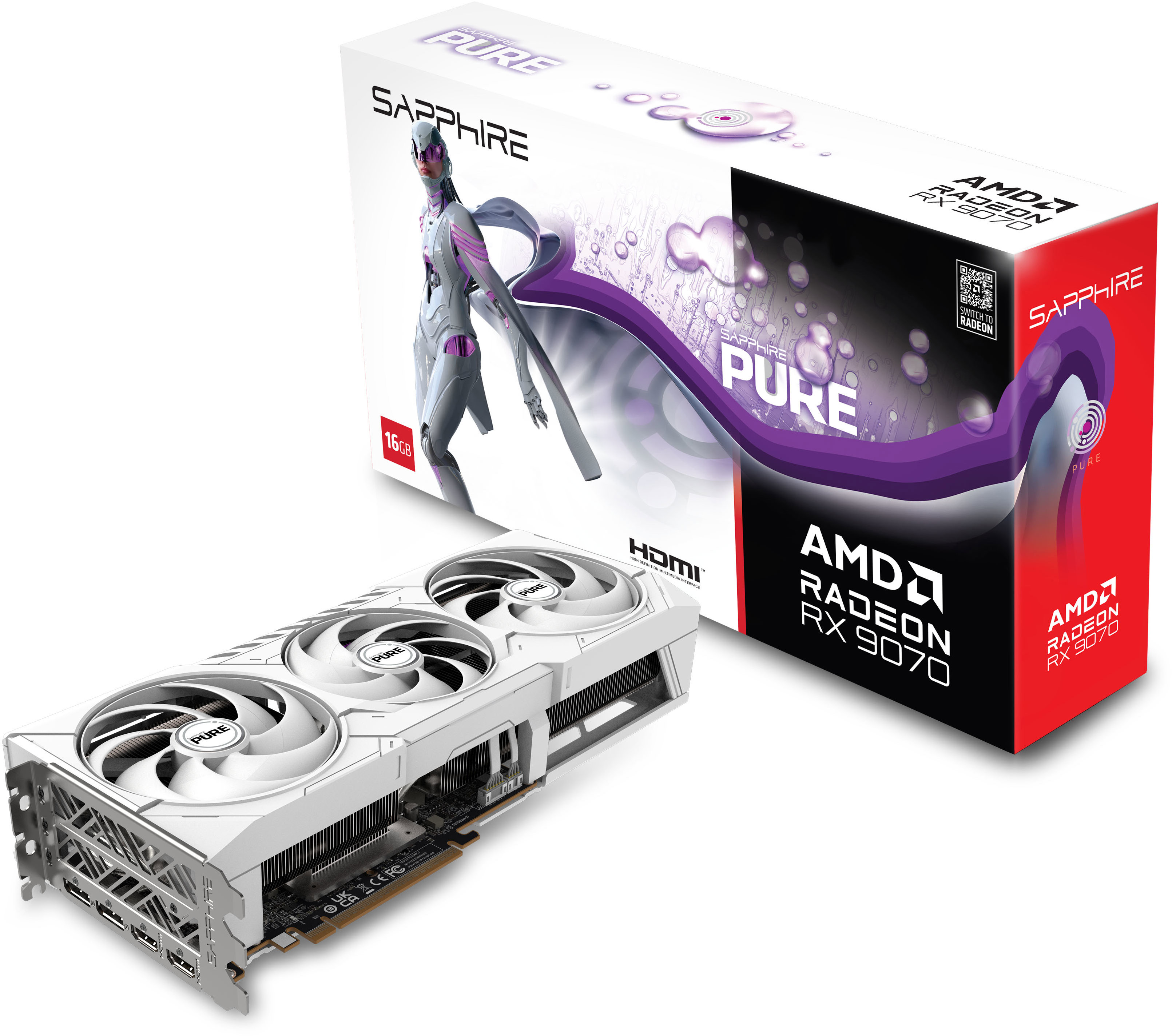 SAPPHIRE PURE AMD Radeon RX 9070 GAMING OC 16G