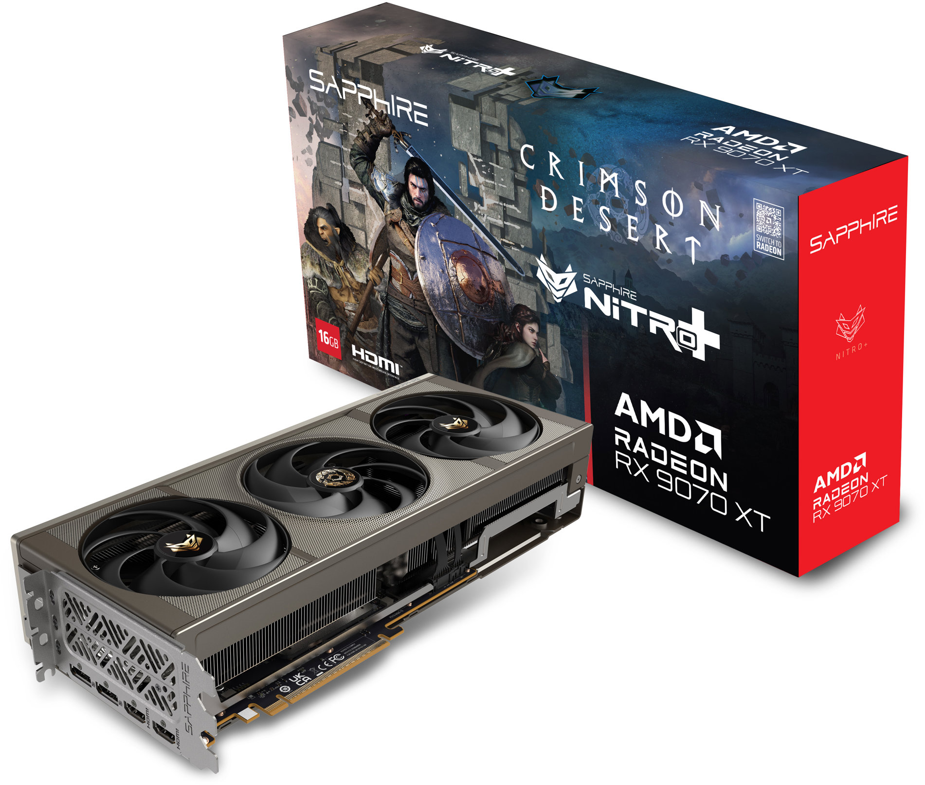 SAPPHIRE NITRO+ AMD Radeon RX 9070 XT GAMING OC 16G CRIMSON DESERT