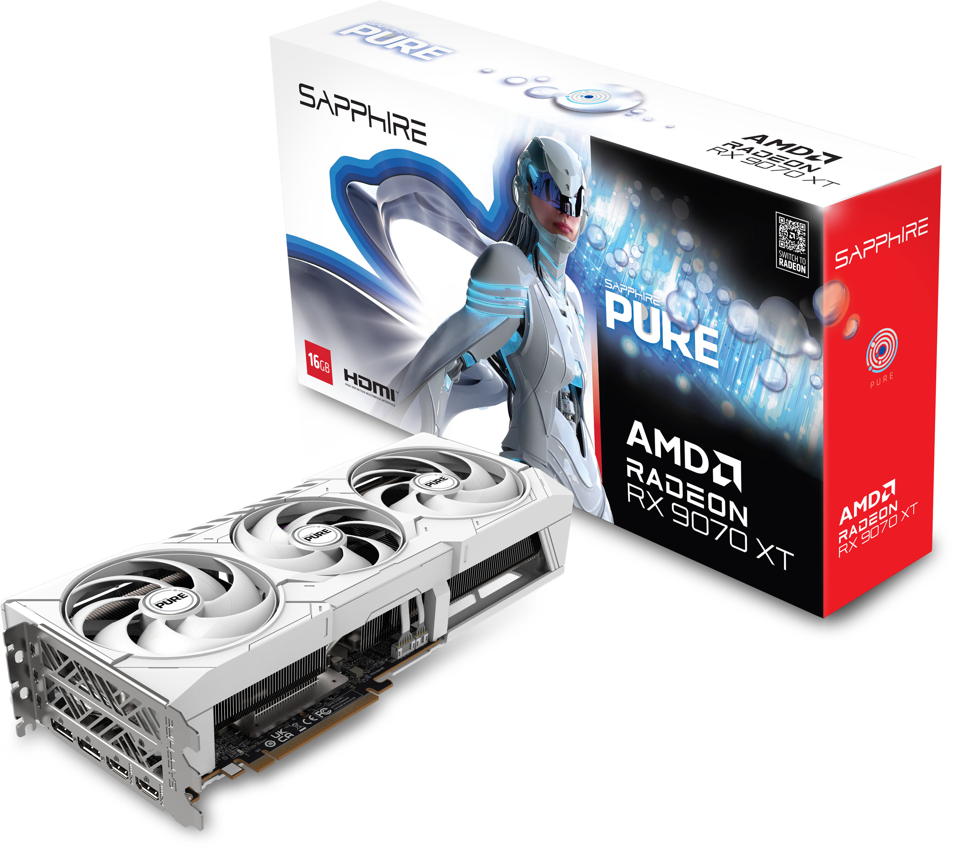 SAPPHIRE PURE AMD Radeon RX 9070 XT GAMING OC 16G