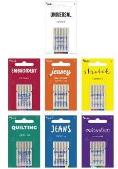 Špeciálna sada 35 ihiel Texi – Schmetz do šijacích strojov