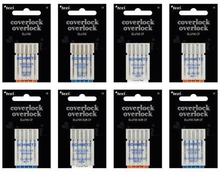 Špeciálna sada 40 ihiel Texi – Schmetz pre overlocky-coverlocky