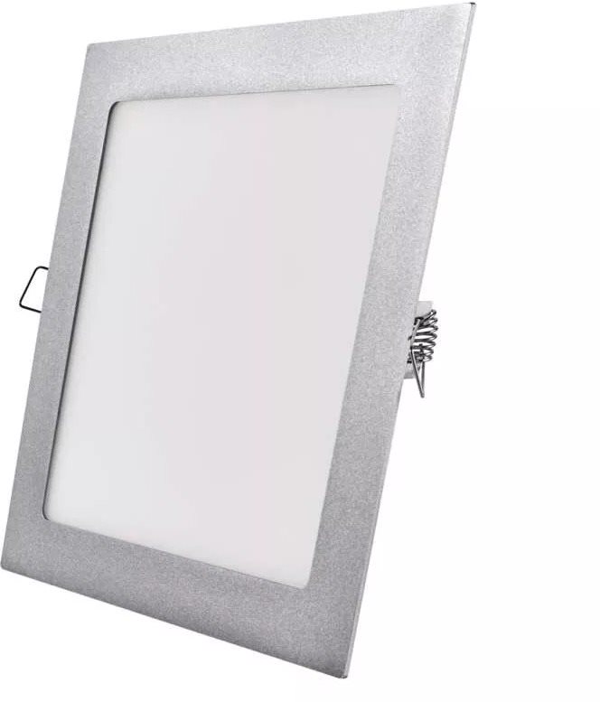 EMOS LED podhľadové svietidlo NEXXO strieborné, 22,5 × 22,5 cm, 18 W, teplá/neutrálna biela