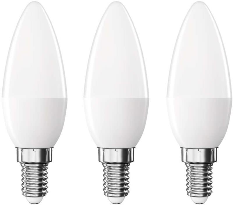 EMOS Classic sviečka E14 4,2 W (40 W) 470 lm, neutrálna biela – balenie 3 ks