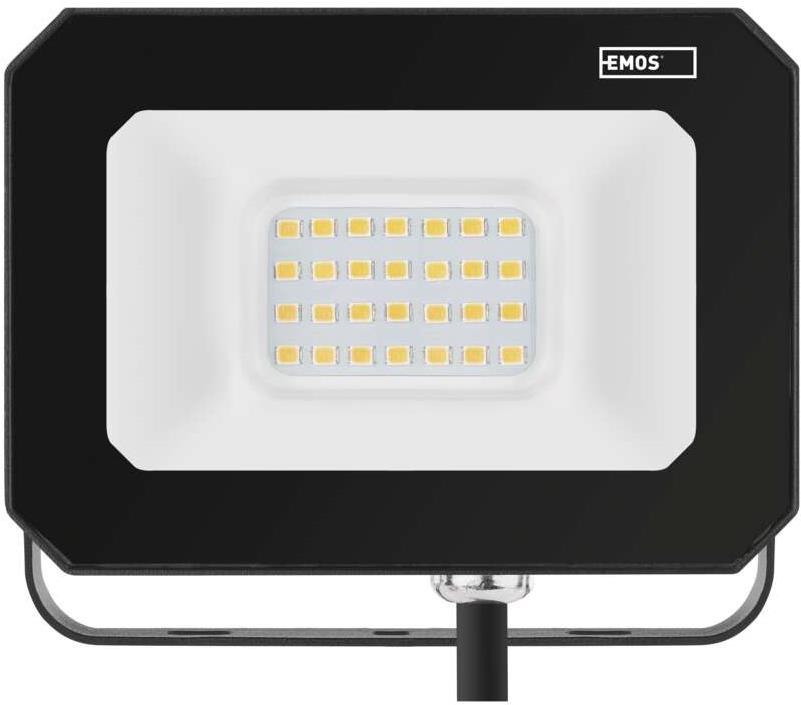 EMOS LED reflektor SIMPO 20 W, čierny, neutrálna biela