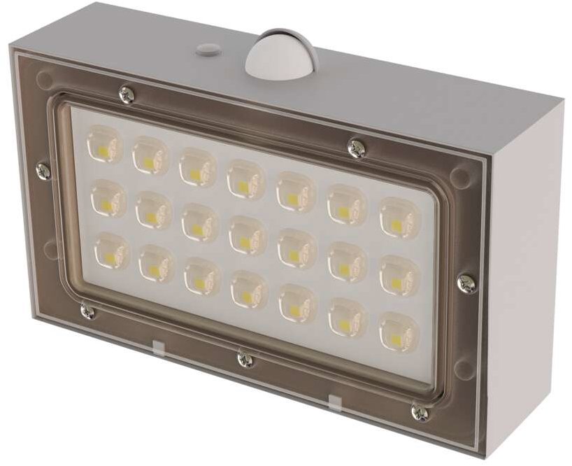 EMOS BRIXO solárna LED, s pohybovým senzorom, 350 lm, biele, neutrálna biela