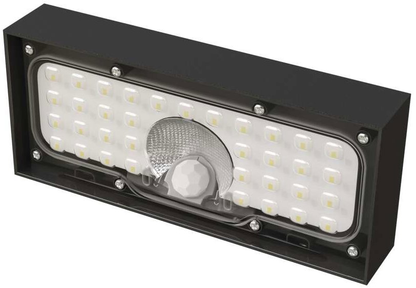 EMOS BRIXO solárna LED, s pohybovým senzorom, 900 lm, čierna, neutrálna biela