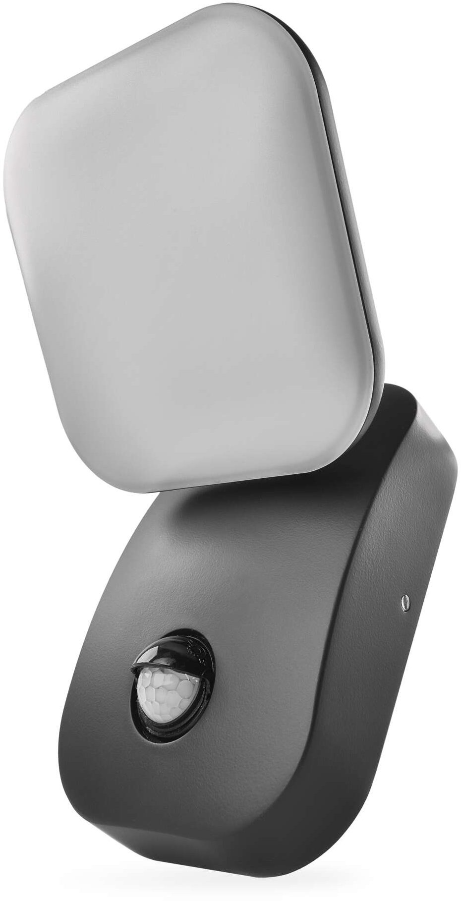 EMOS NIKA LED nástenné so senzorom súmraku, 12 × 12 × 20 cm, 12,8 W, teplá biela