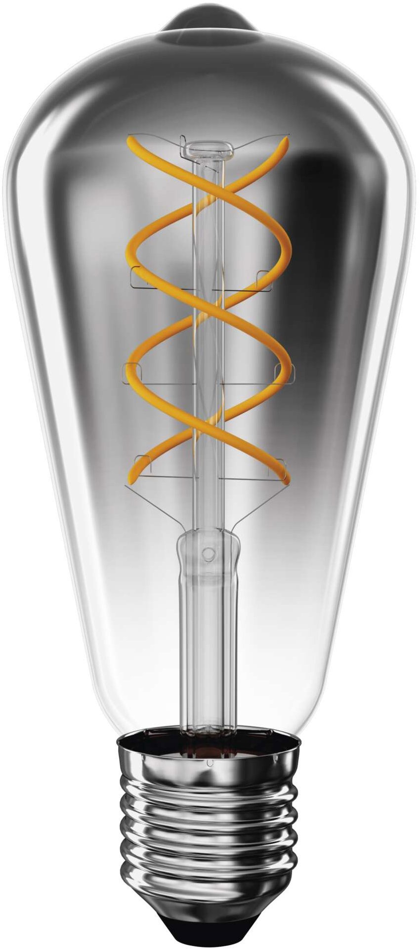 EMOS DECO SMOKED ST64, E27, 4,5 W (19 W), 180 lm, flame