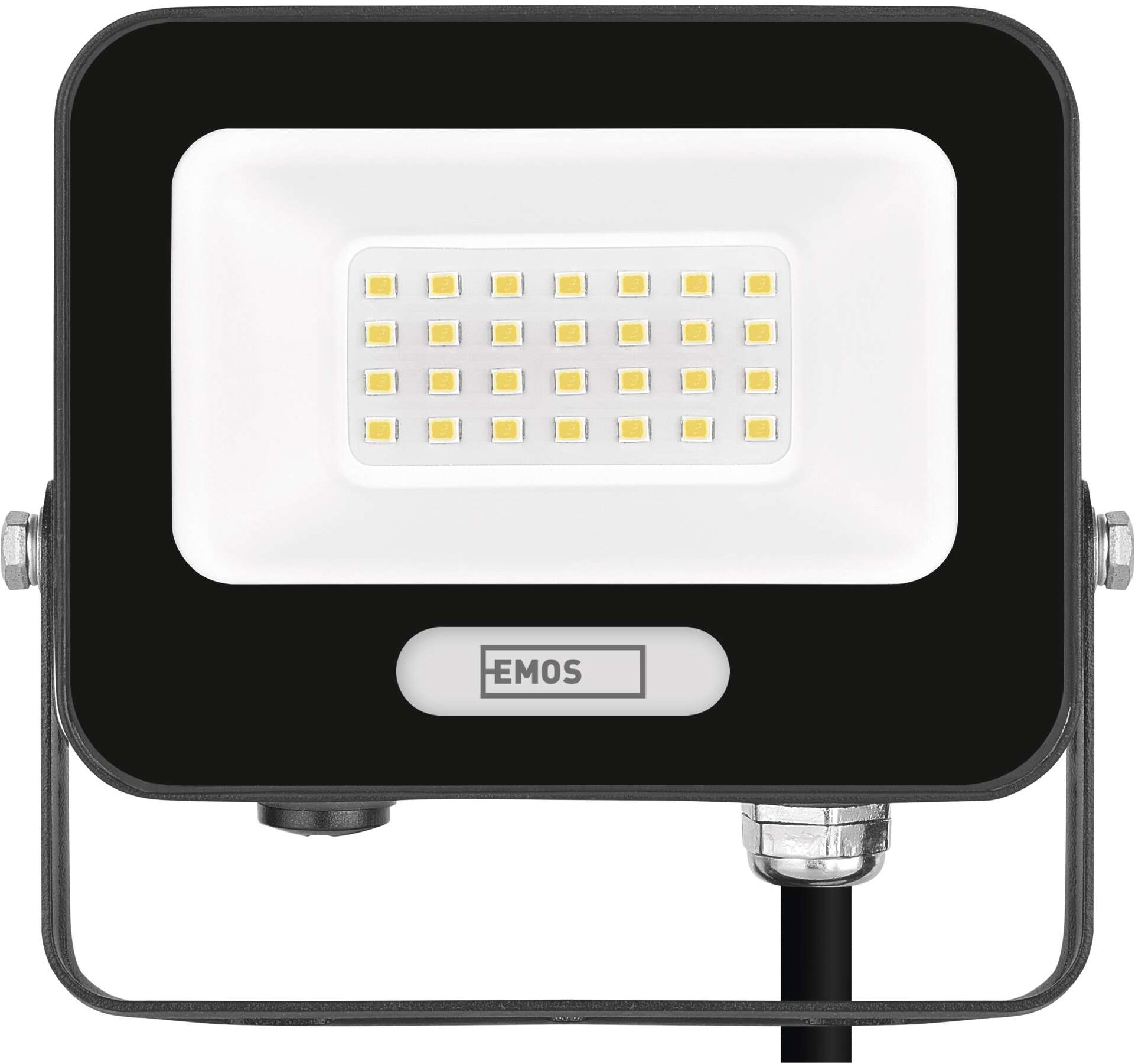 EMOS GLARO 20 W, čierny, IP65, 2000 lm, neutrálna biela
