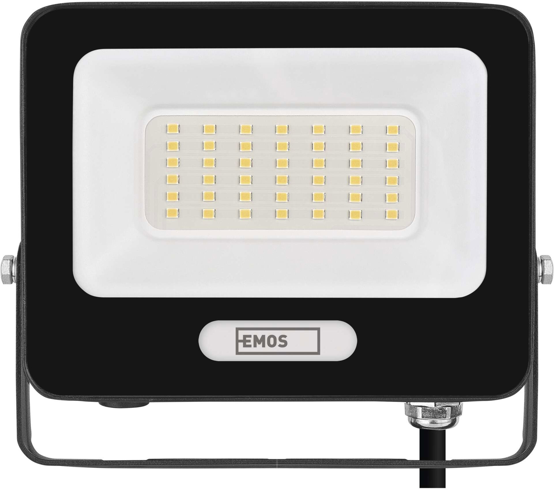 EMOS GLARO 30 W, čierny, IP65, 3000 lm, neutrálna biela