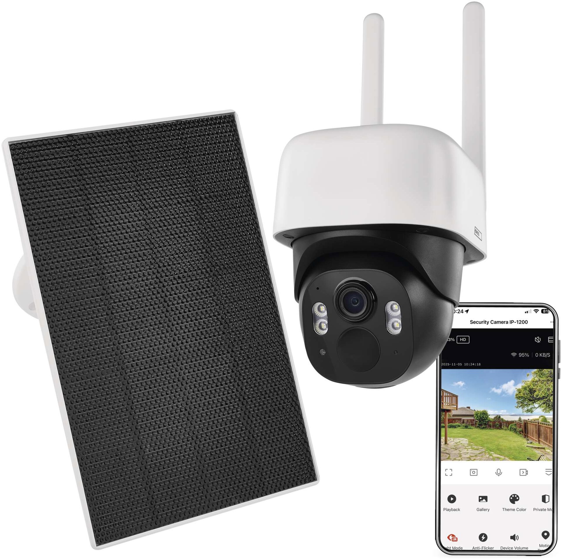 EMOS GoSmart IP-1200 WASP se solárním panelem