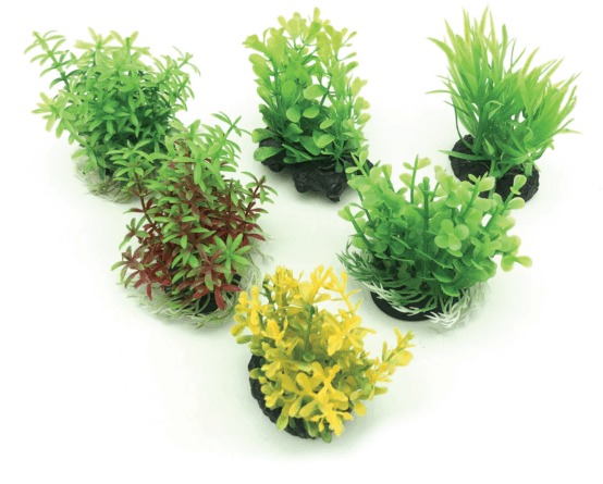 UP Aqua sada akváriových plastových rastlín 6 ks