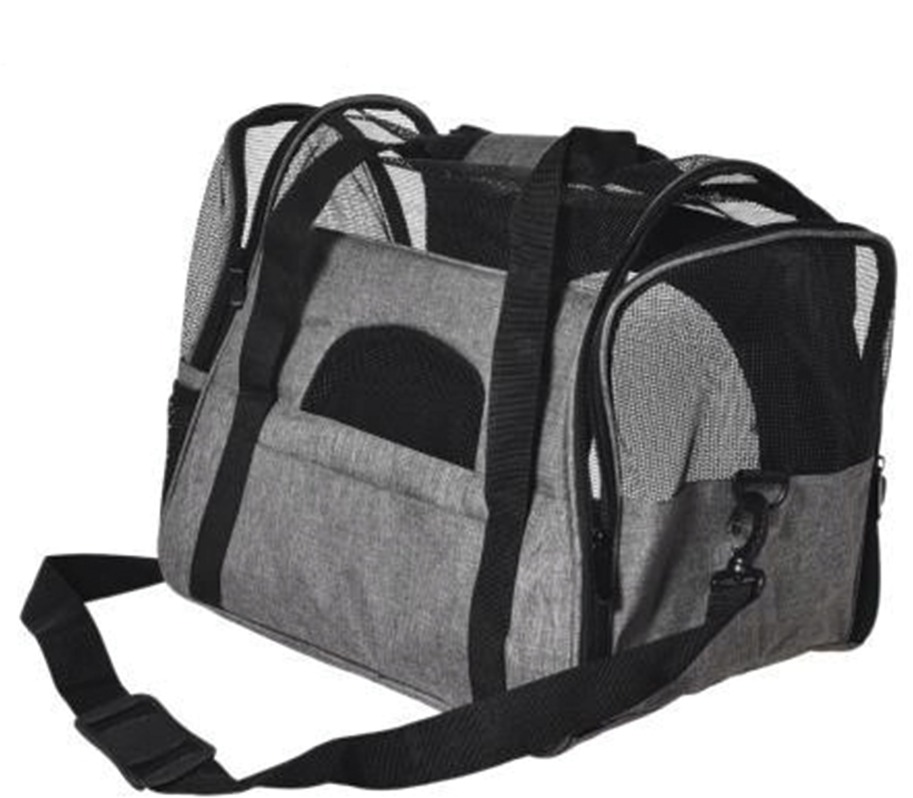 EMPT Prepravná taška pre psov a mačky tmavosivá