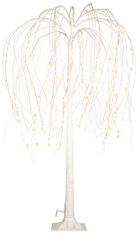 EMOS LED svietiaci stromček, 120 cm, vonkajší aj vnútorný, teplá biela