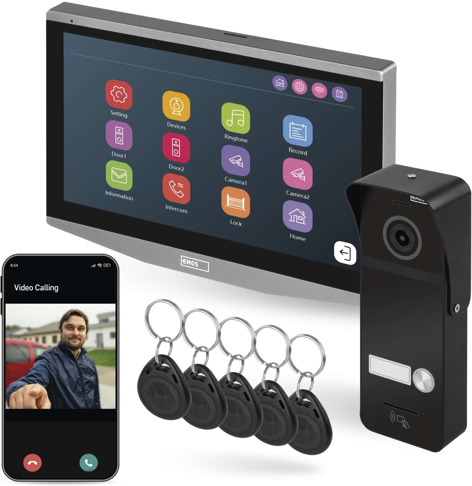 EMOS GoSmart Sada domáceho videotelefónu IP-750A s WiFi